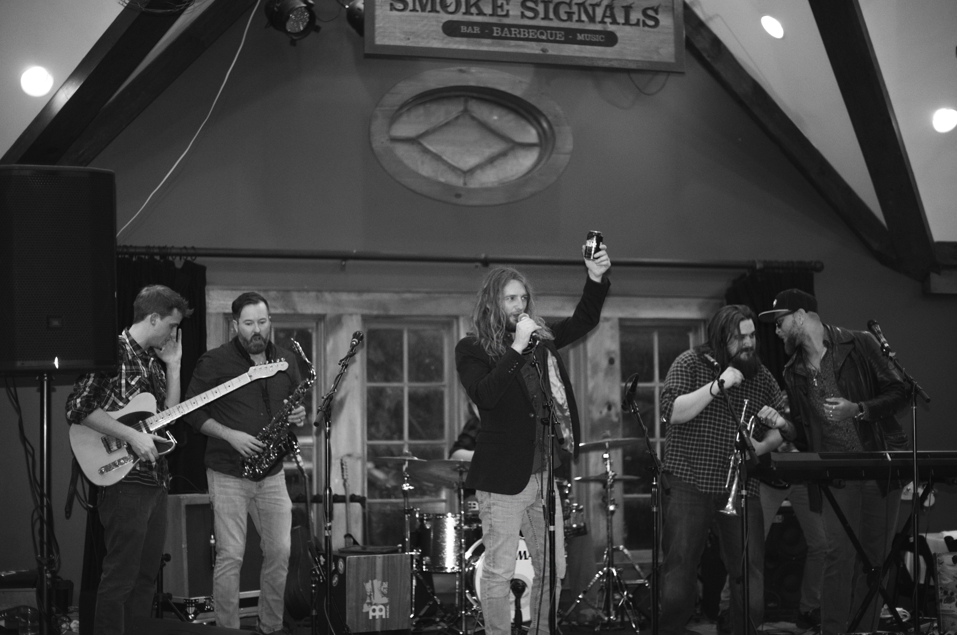 The full roots ensemble at Smoke Signals